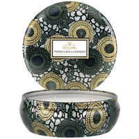 Voluspa: French Cade Lavender 3 Wick Tin Candle