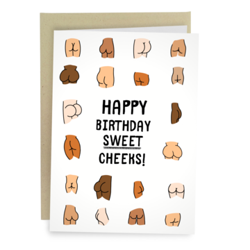 Sweet Cheeks Birthday Greeting Card