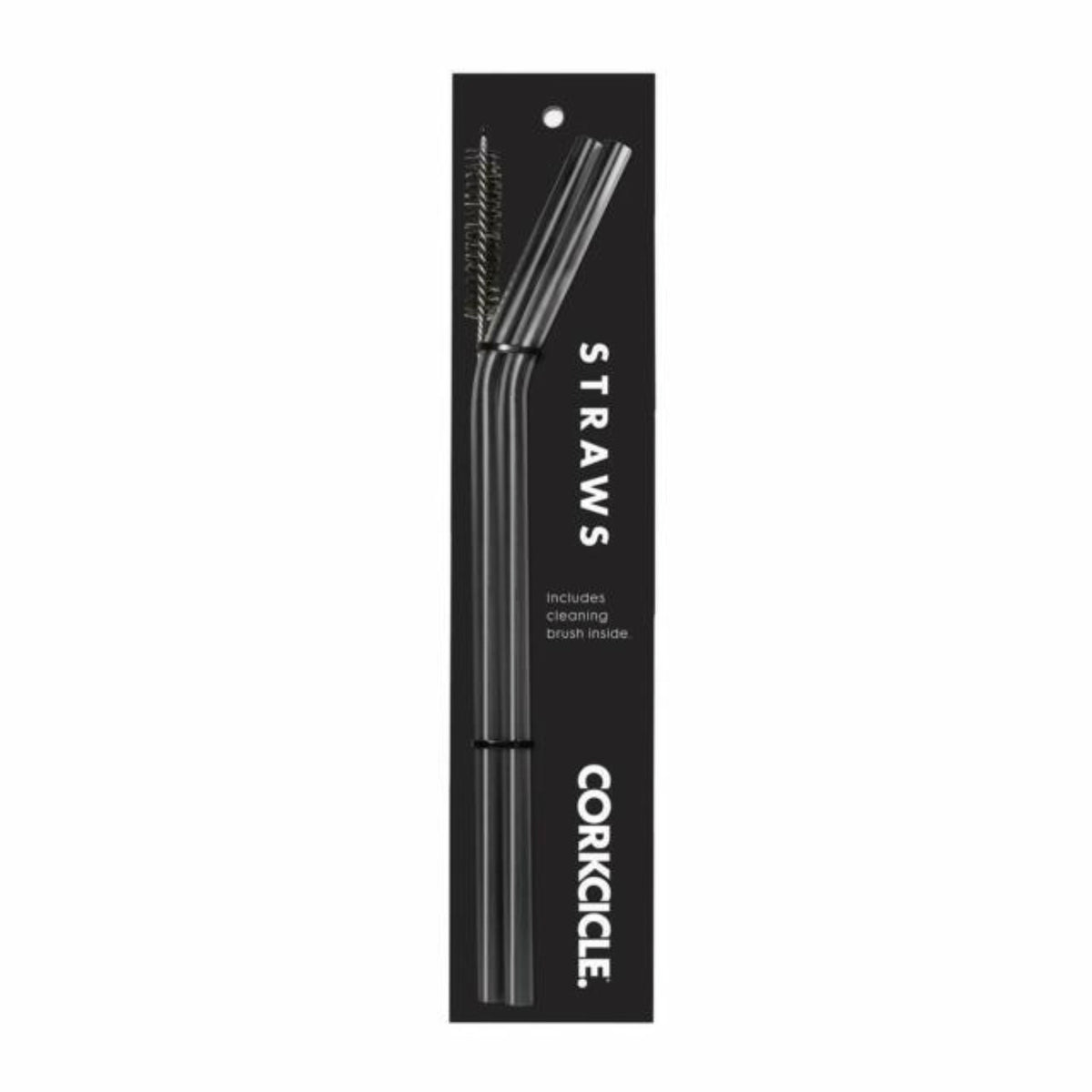 Corkcicle Gunmetal Stainless Steel Straw 2-Pack
