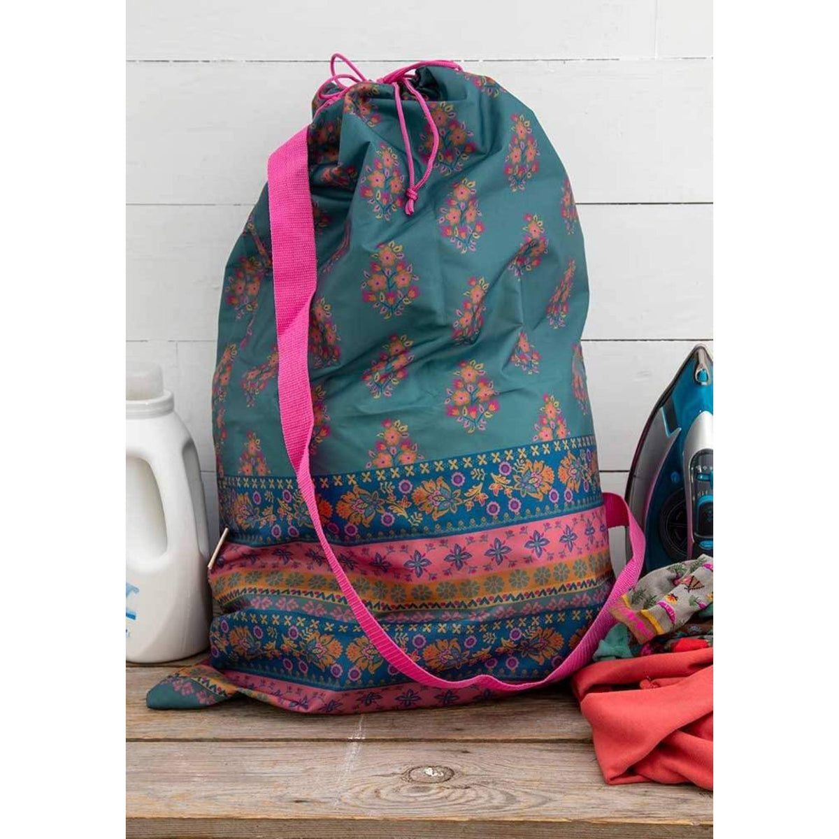 Floral Medallion Laundry Bag