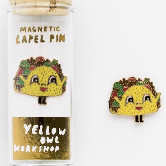 Taco Magnetic Lapel Pin