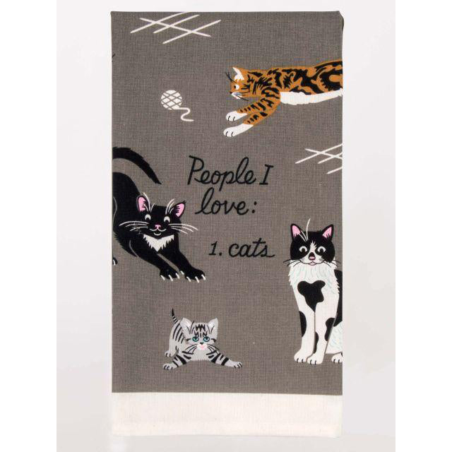 People I Love: Cats Dish Towel