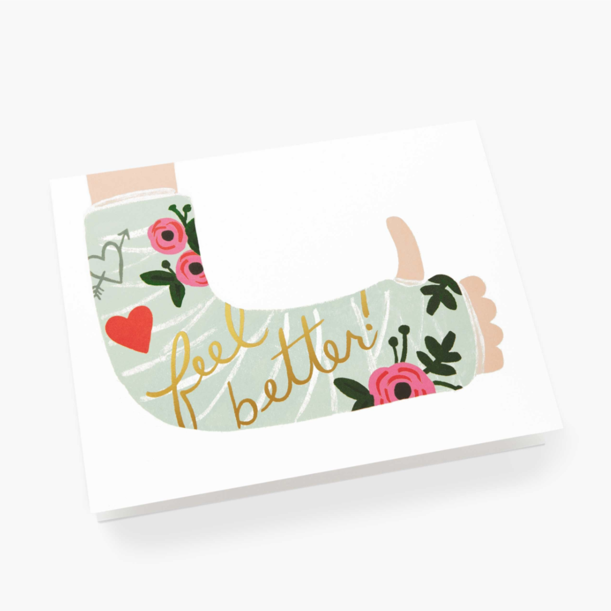 Feel Better Cast - Greeting Card