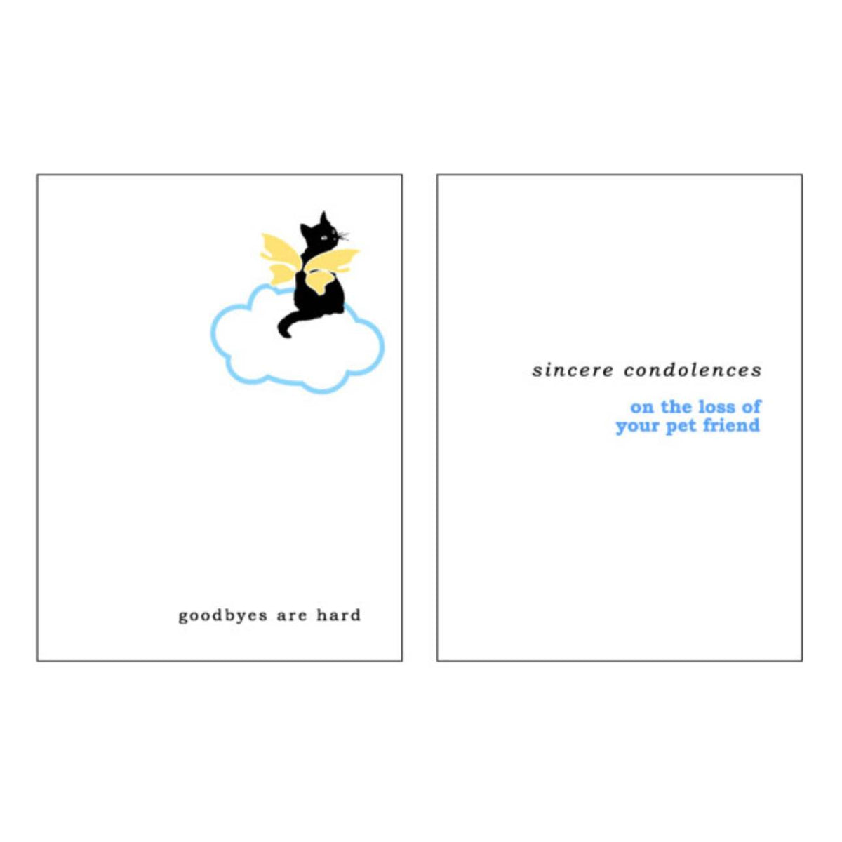 Pet Loss Sympathy Cat - Greeting Card