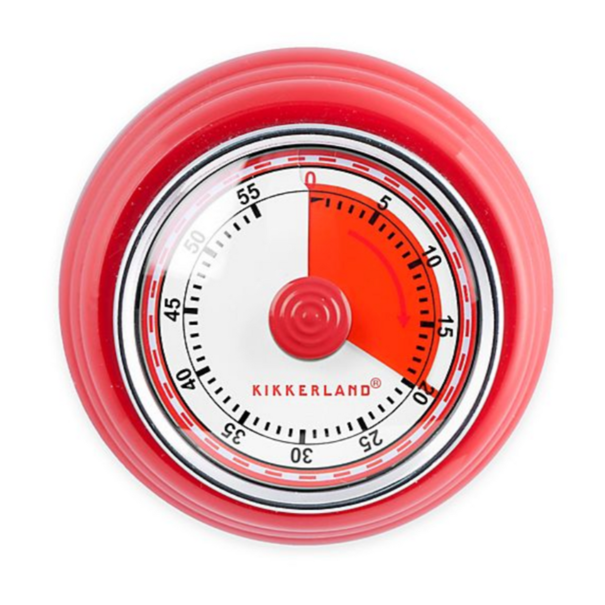 Retro Red Magnetic Kitchen Timer