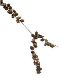 Pinecone Garland Gold