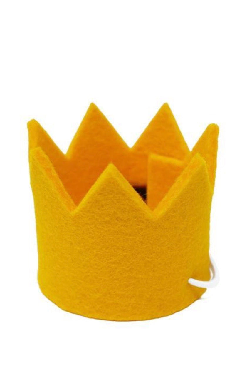 Dog Party Crown Yellow