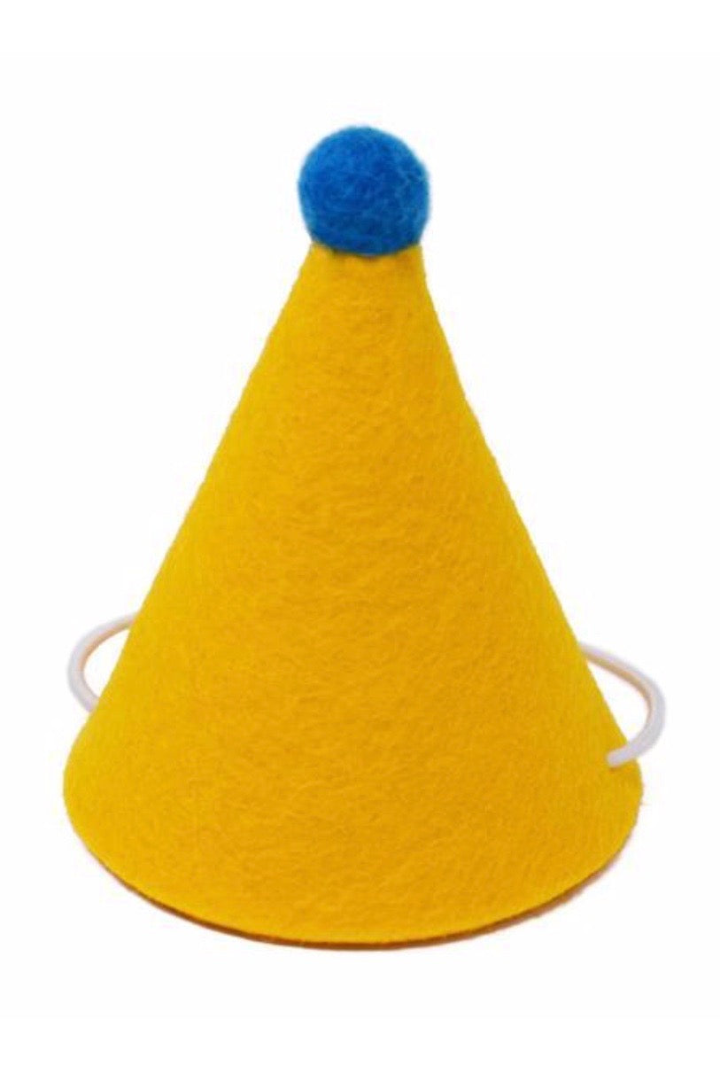 Dog Party Hat Yellow