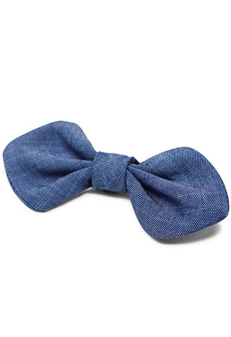 Dog Bowtie Chambray Small