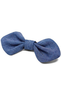 Dog Bowtie Chambray Small