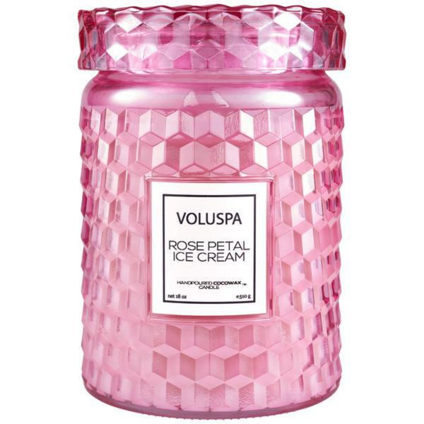 Voluspa: Rose Petal Ice Cream Large Jar Candle