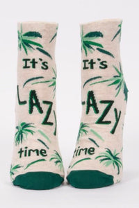 blue-q-SW644-it's-lazy-time-womens-ankle-socks