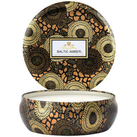 Voluspa: Baltic Amber 3 Wick Tin Candle