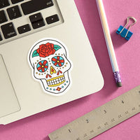 Sugar Skull Die Cut Sticker