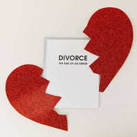 Divorce: End of an Error - Encouragement - Letterpress Card