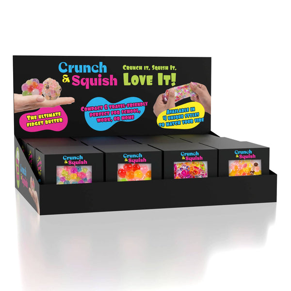 Crunch & Squish Candy Series Crunchy Squishy Stress Ball Fidget Toy (1pc) Color Ships Assorted