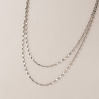 Ray Layered Necklace | Two-Chain Necklace | 18K Gold PVD