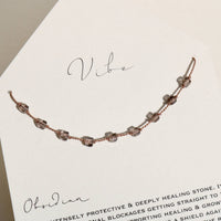 VIBE NECKLACE | ICE OBSIDIAN 9 STONE