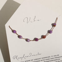 VIBE NECKLACE | PHOSPHOSIDERITE 7 STONE