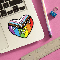 Queer AF Die Cut Sticker