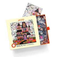 Boohemian Mansion 1000 Piece Halloween Puzzle with Glitter