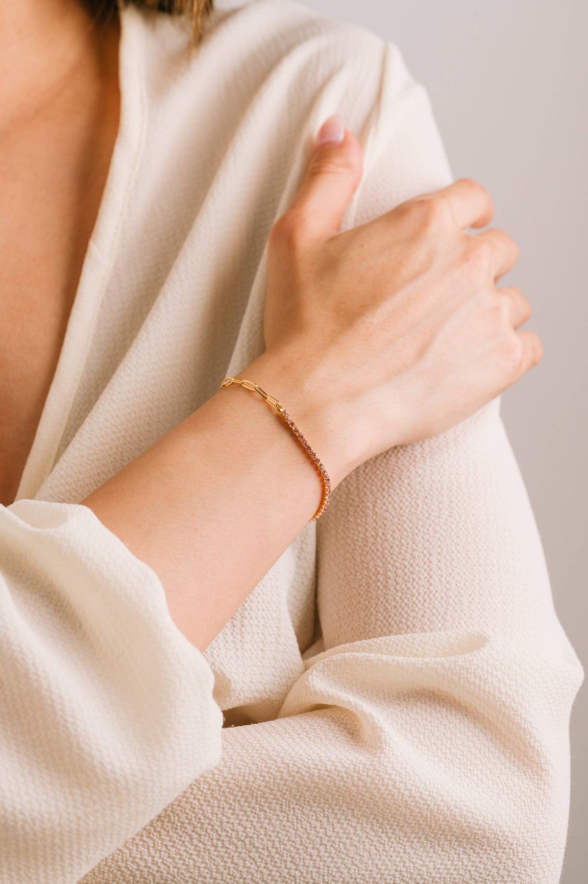 Tennis Paperclip Bracelet
