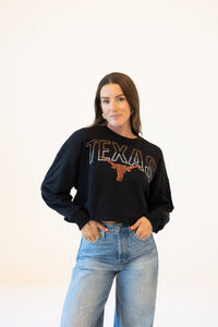 Texas Starlite Sequin Cropped Longsleeve