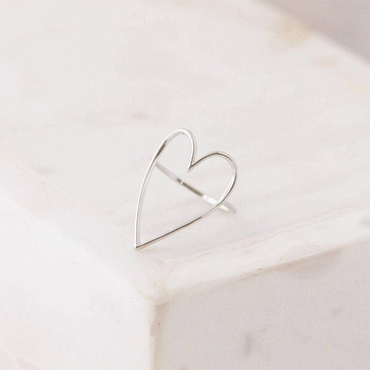 Lovestruck Ring | Heart Band Ring | Gold Stacking Ring