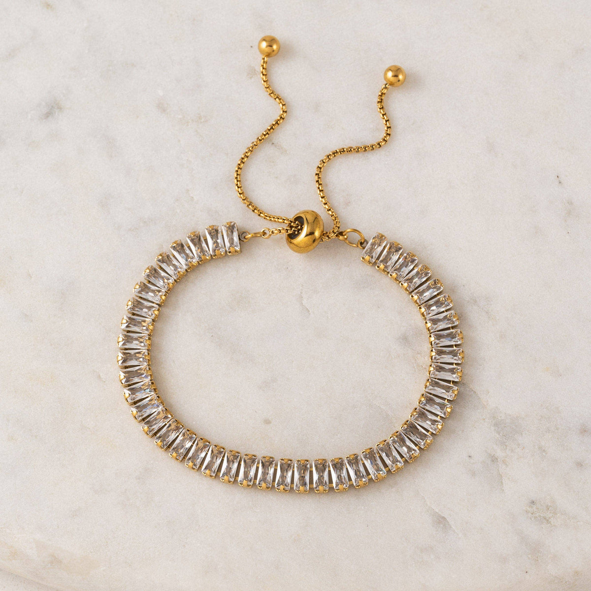 Prism Bracelet | Waterproof Crystal Bracelet | Gold Bracelet