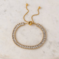 Prism Bracelet | Waterproof Crystal Bracelet | Gold Bracelet