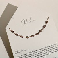 VIBE NECKLACE | ICE OBSIDIAN 9 STONE