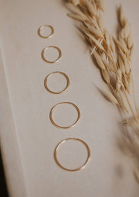 Endless Hoops | 14kt Gold Fill + Sterling Silver