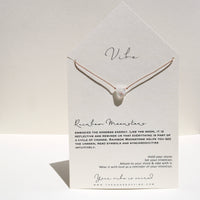 VIBE NECKLACE | RAINBOW MOONSTONE FLARE