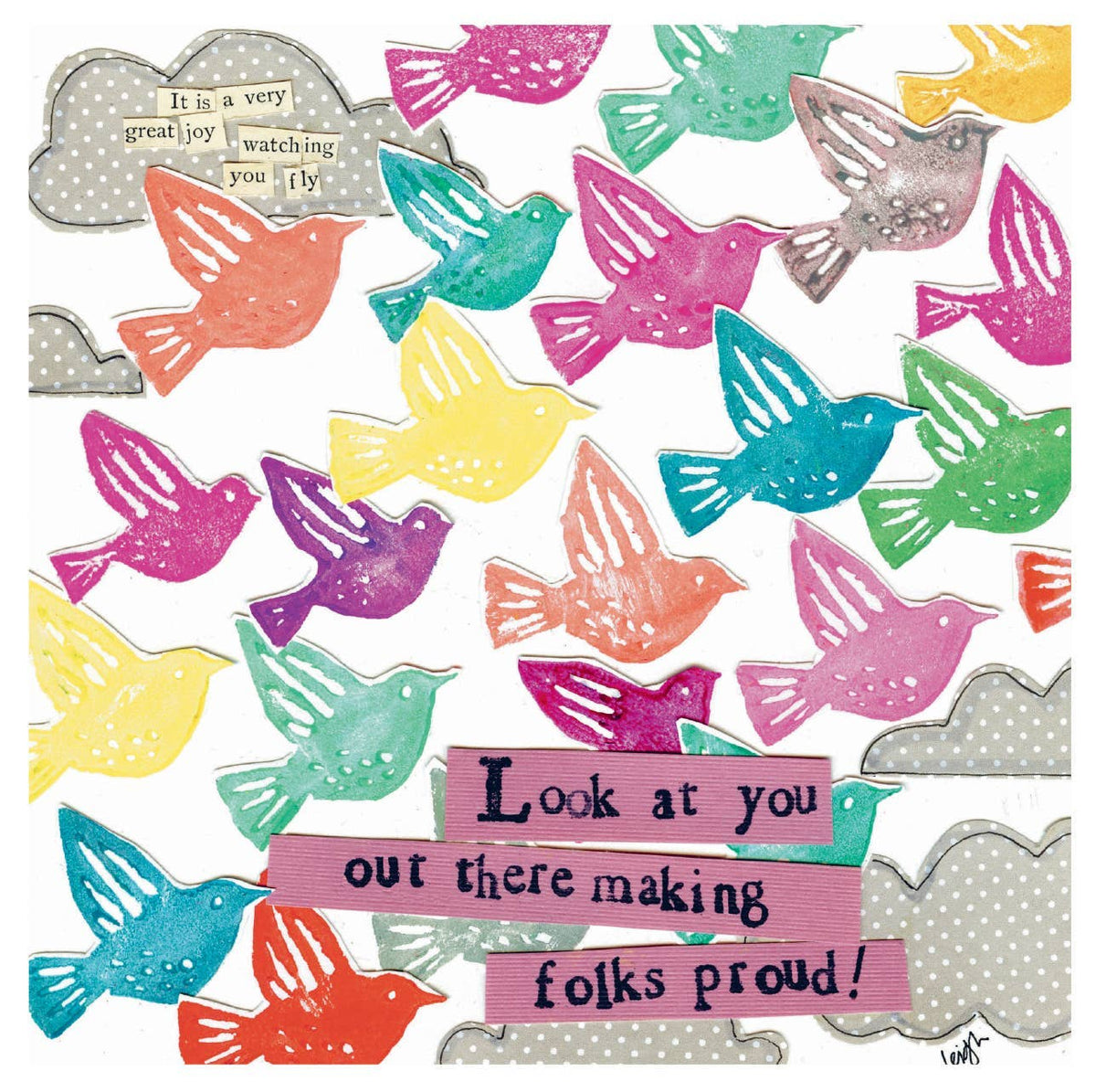 MAKING US PROUD CONGRATULATIONS GREETING CARD 5.5 x 5.5"