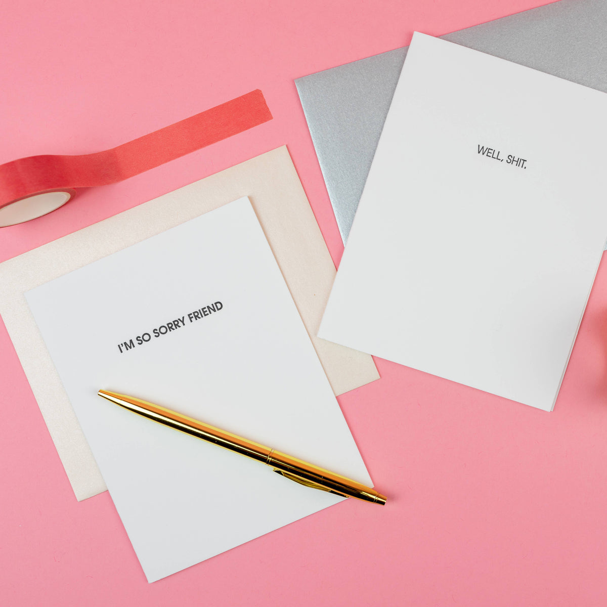 I'm So Sorry Friend - Sympathy | Support - Letterpress Card