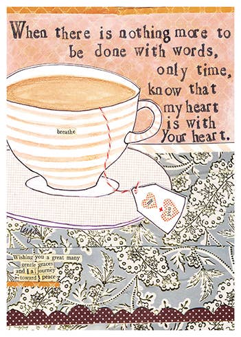 MY HEART SYMPATHY GREETING CARD 4.5 x 6.25"