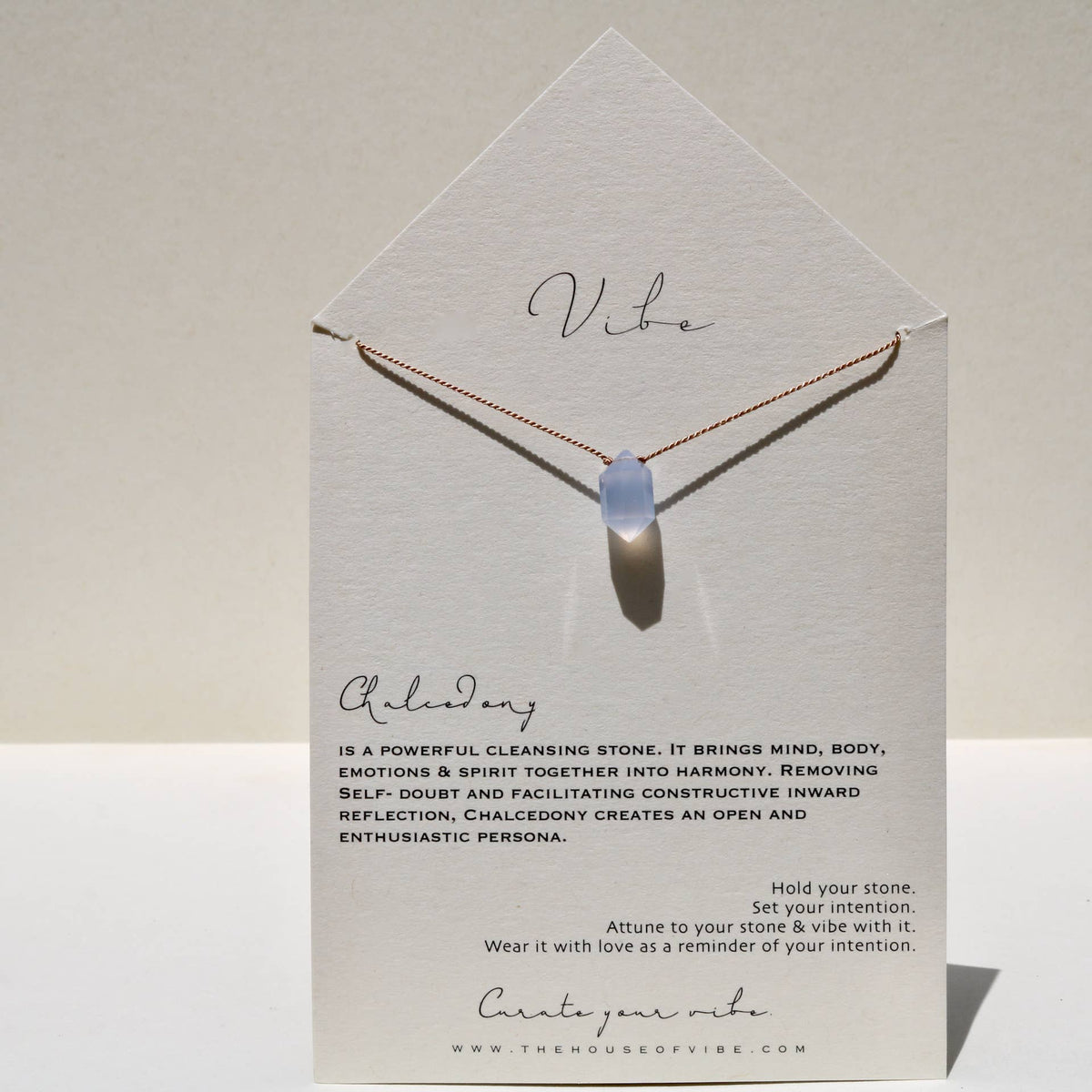 VIBE NECKLACE | CHALCEDONY