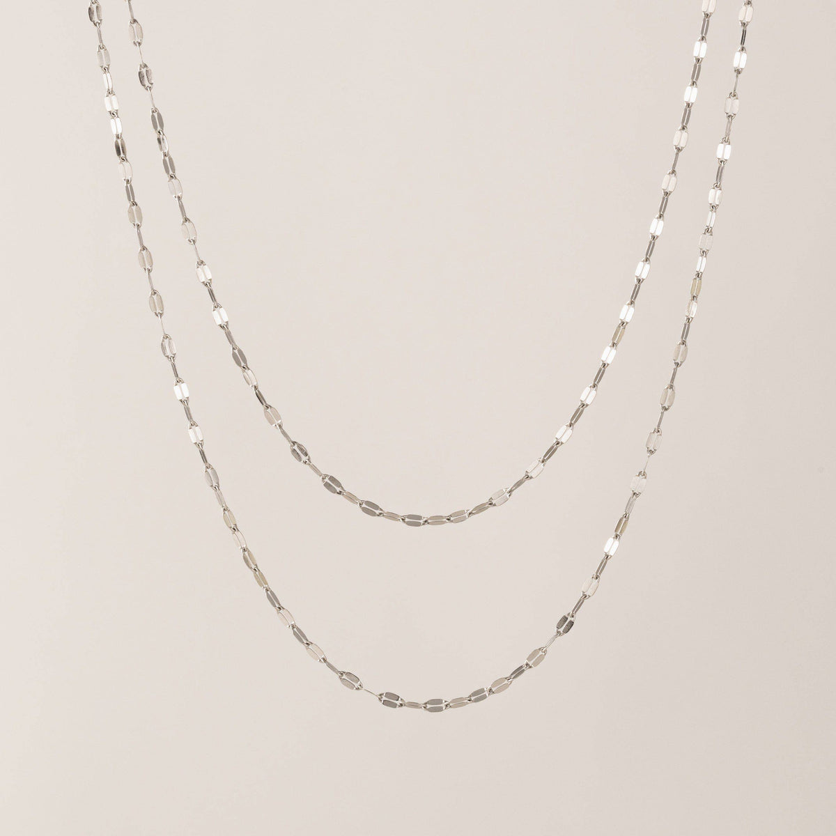 Ray Layered Necklace | Two-Chain Necklace | 18K Gold PVD