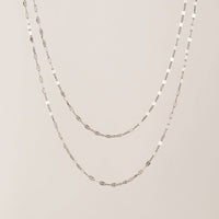 Ray Layered Necklace | Two-Chain Necklace | 18K Gold PVD