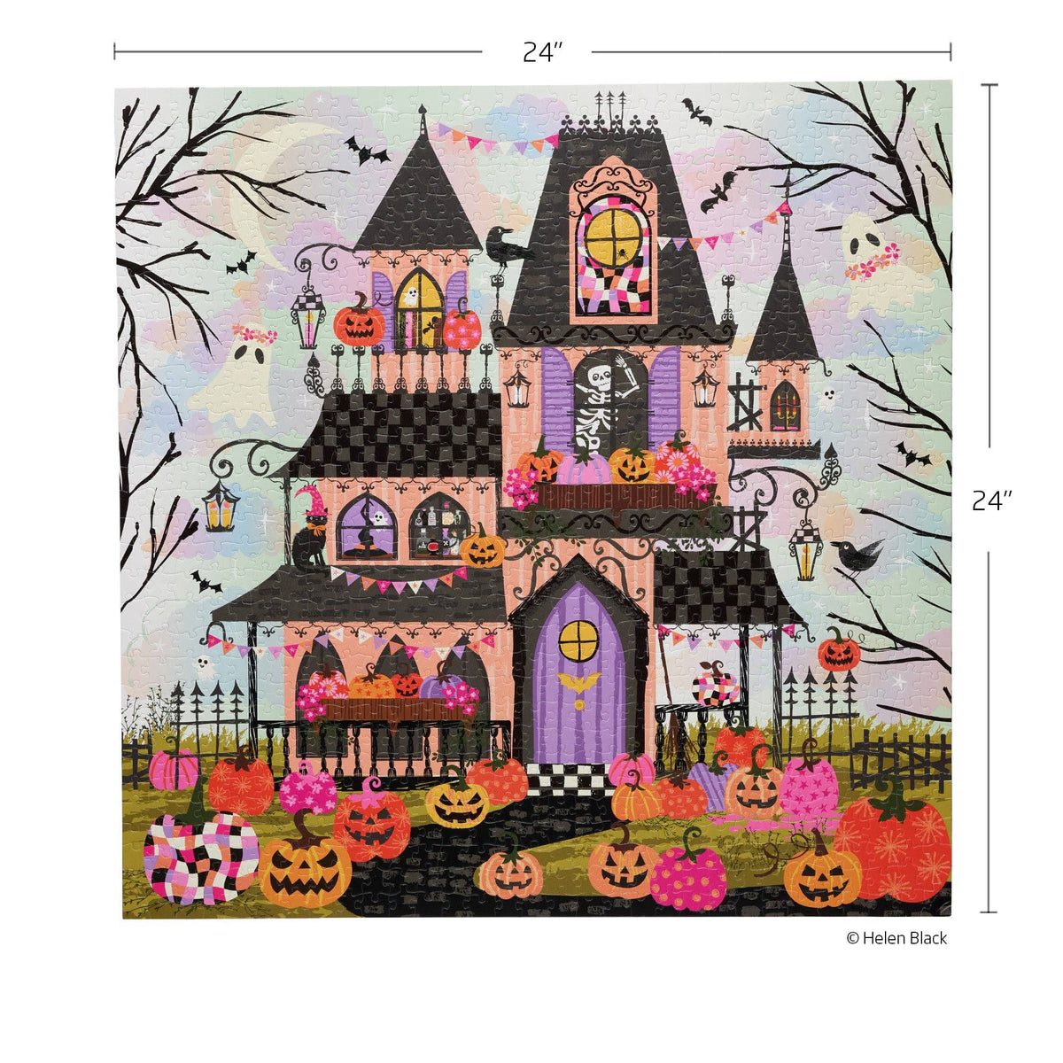 Boohemian Mansion 1000 Piece Halloween Puzzle with Glitter