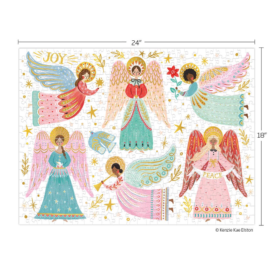 Heavenly Angels 500 Piece Christmas Puzzle