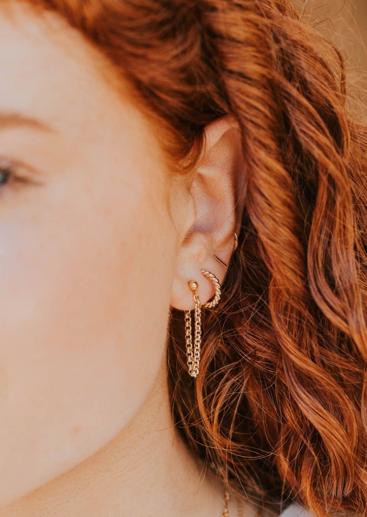 Ophelia Hoops | 14kt Gold Fill + Sterling Silver