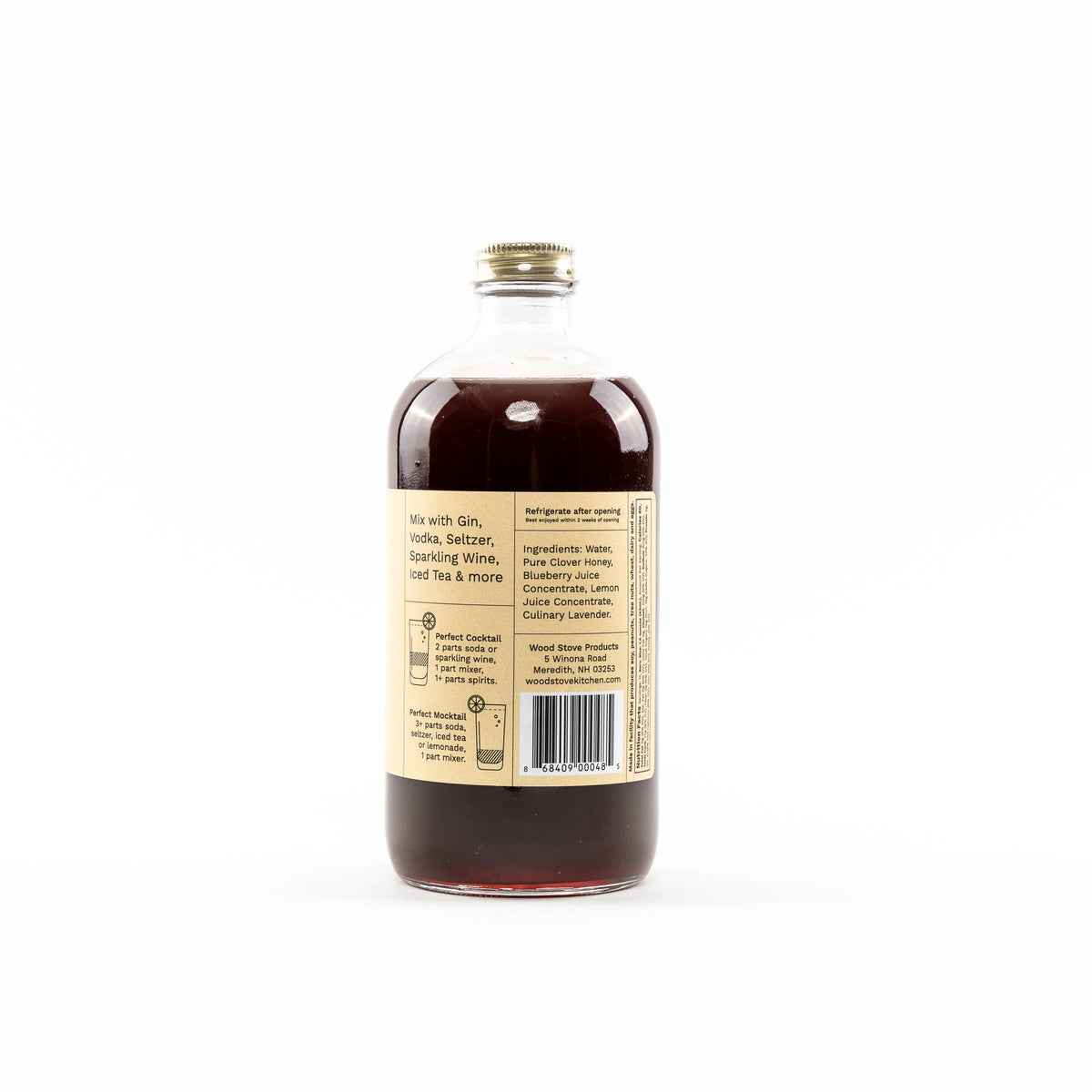 Blueberry & Lavender Cocktail Mocktail Mixer, 16 fl oz