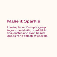 Glitter Simple Syrup, 16 fl oz with Edible Glitter