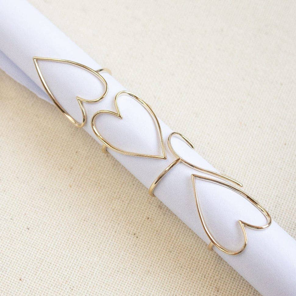 Lovestruck Ring | Heart Band Ring | Gold Stacking Ring