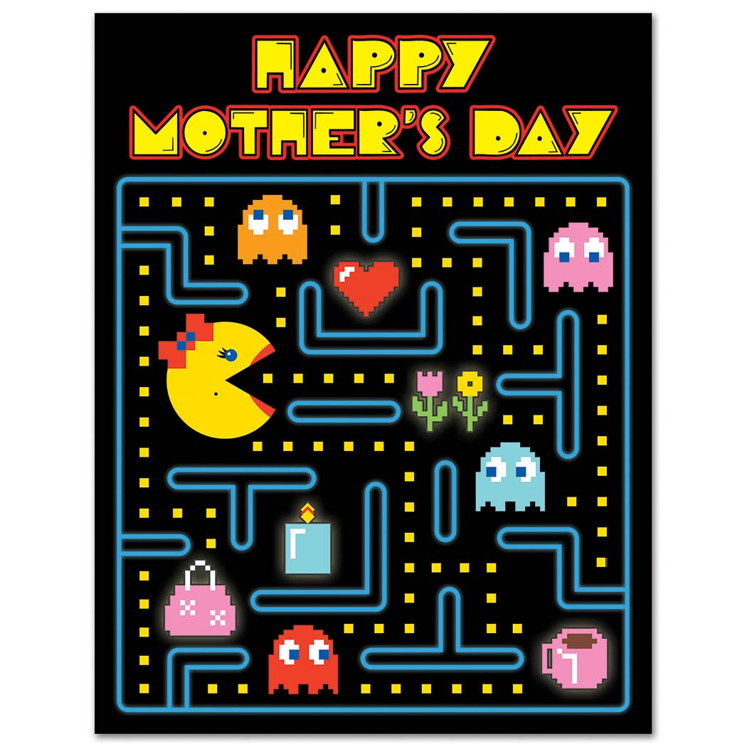 Retro Arcade Happy Mother's Day Card
