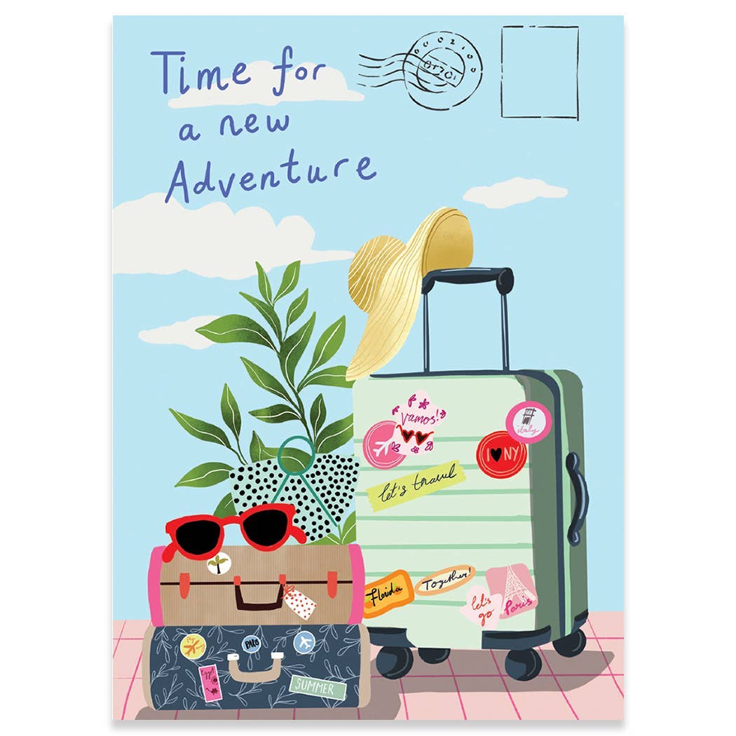 NEW ADVENTURE GOODBYE GREETING CARD 4.5 x 6.25"