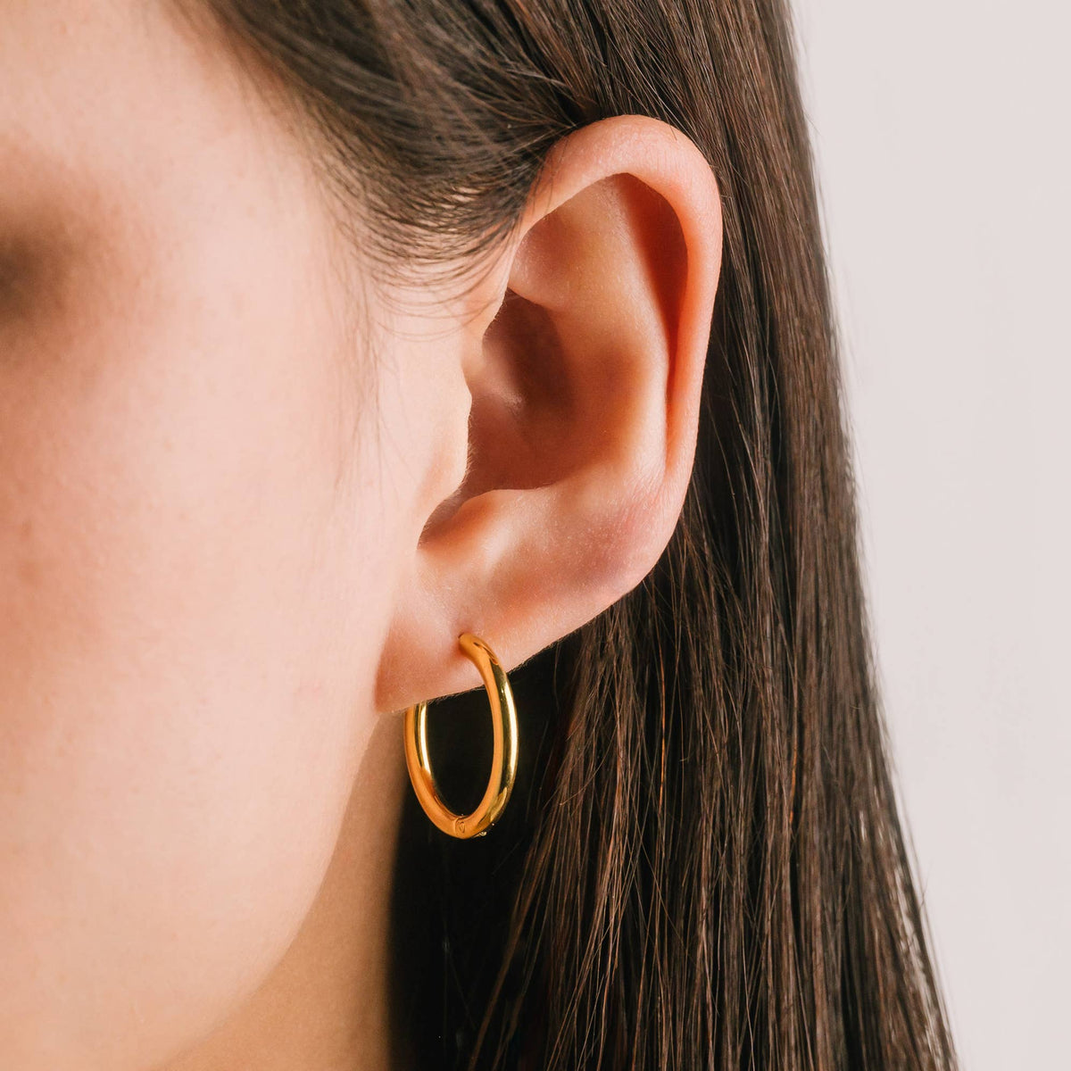 Tube 20mm Hoop Earrings