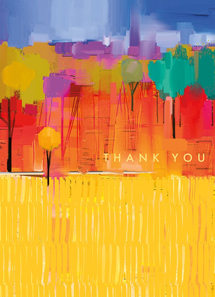 EDGE OF WOODS THANK YOU GREETING CARD 4.5 x 6.25"