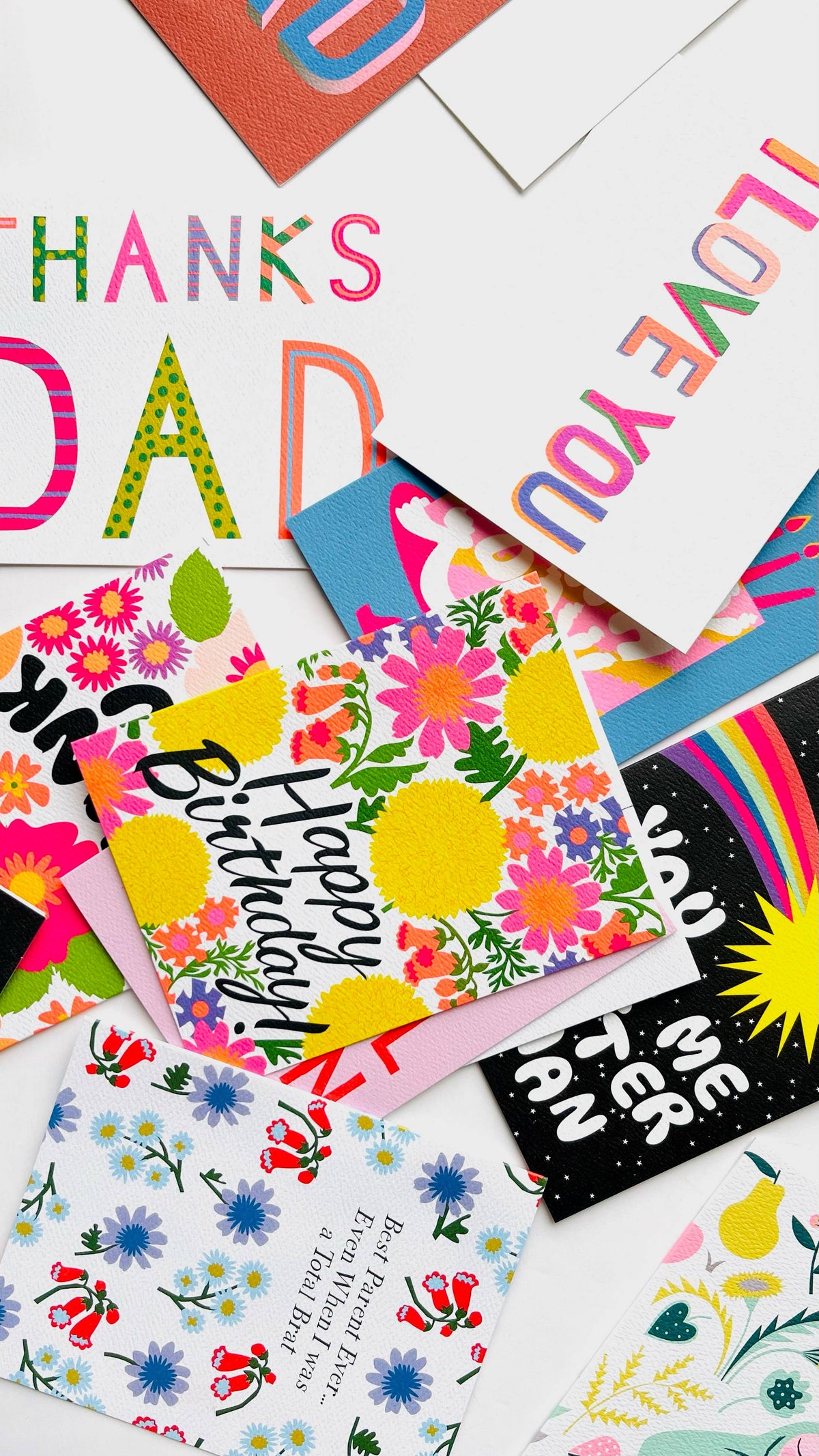 Dots & Lines Thanks Dad Note Card for Father's Day